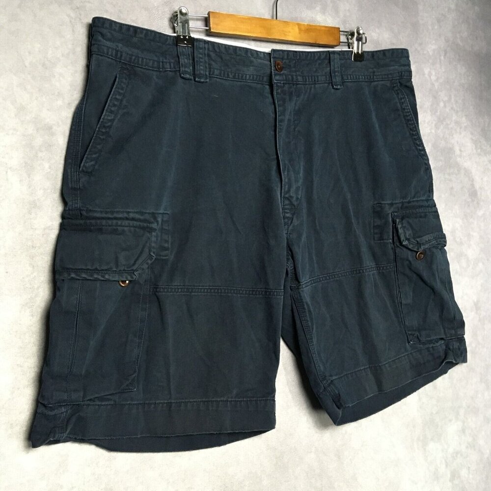 Polo Ralph Lauren Mens Cargo Shorts size 42 Dark Blue Cotton Pockets Casual - Picture 4 of 14